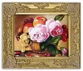 Tradycyjna - Owoce i piwonie - 27x32 cm - G03395
