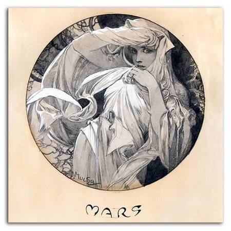 Alfons Mucha - Mars - 40x40 cm - G93778