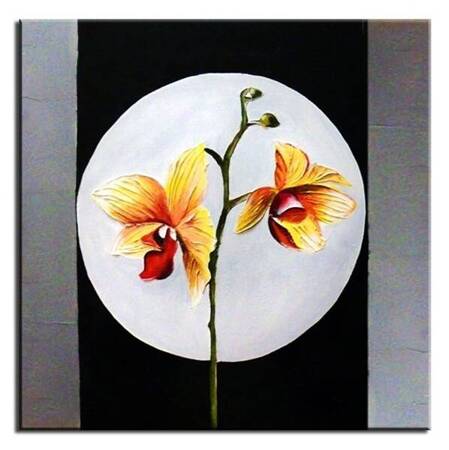 Feng shui - Żółte kwiaty - 90x90 cm - G01660