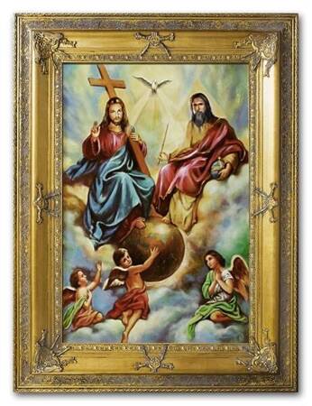 Inne religijne - Chrystus Król Świata - 90x120 cm - G02525