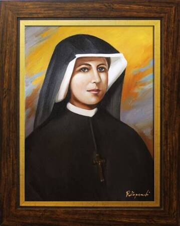 Inne religijne - Siostra Faustyna - 37x47 cm - G17314