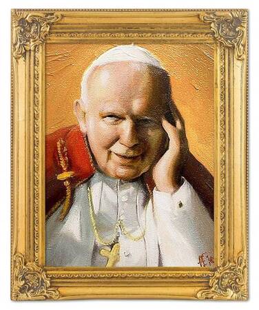 Papież Jan Paweł II - Papież Żartobliwy - 37x47 cm - G01716