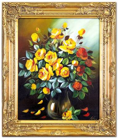 Róże - Żółte różyczki - 53x63 cm - G01748