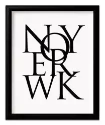 Cytaty, hasła, napisy - New York - 23x28 cm - G98125