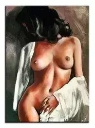 Akty - Czarnowłosa - 60x90 cm - G00443