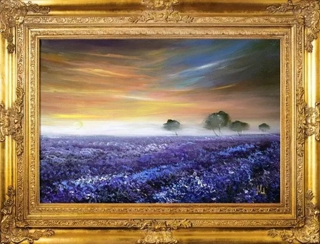 Pola lawendowe - Lawendowa mgła - 90x120 cm - G16458