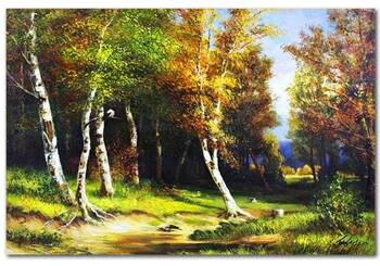 Obraz olejny - Pejzaże - Iwan Iwanowicz Szyszkin - Las przed burzą - 80x120 cm - G119006