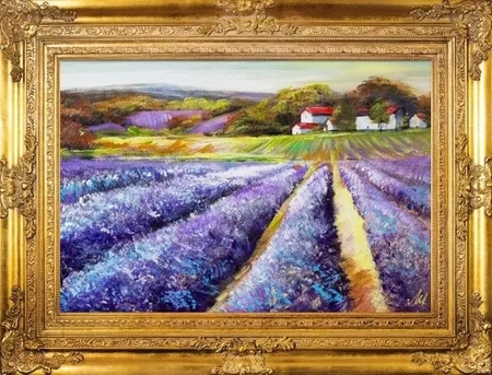 Pola lawendowe - Kwitąca pora - 90x120 cm - G16456