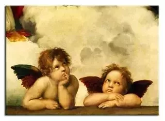 Rafael Santi - Madonna Sykstyńska (fragment) - 60x90 cm - G92570