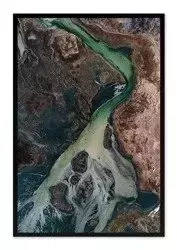 Zielona rzeka - 63x93 cm - G102986