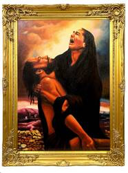 Obraz olejny - Religijne - Pieta - 64x84 cm - G118288