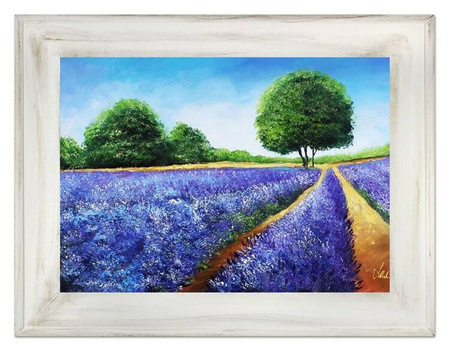 Pola lawendowe - Lawendowe rabatki - 72x92 cm - G16859