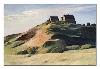 Reprodukcja - domy na wzgórzu - 60x90 cm - G103908