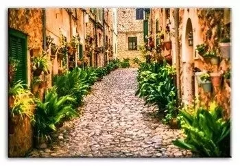 Krajobrazy - Zielona uliczka - 60x90 cm - G93120