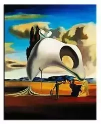 Salvado Dali - Atawistyczne ruiny po deszczu - 50x70 cm - G92679
