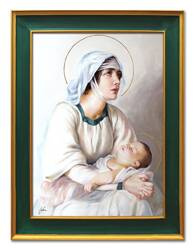 Obraz olejny - Religijne - Święta z Dzieciątkiem - 65x75 cm - G115457