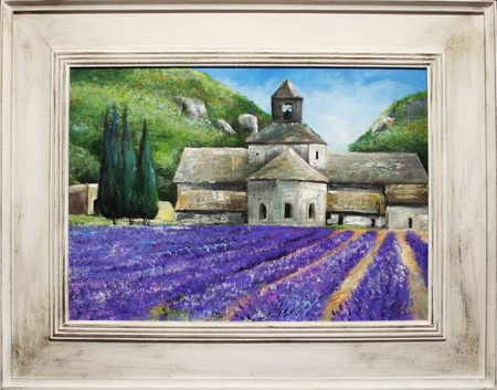 Pola lawendowe - Lawendowa twierdza - 76x96 cm - G15434