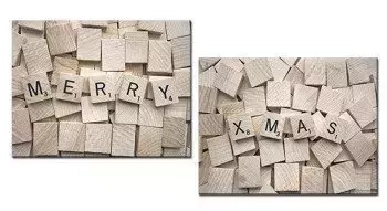 Świąteczne - Wesołych świąt - 20x25 cm x2 - G98376