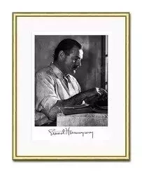 Hemingway przy pracy - 21x26 cm - G100489