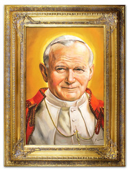 Obraz olejny - Religijne - Papież Jan Paweł II - 90x120 cm - G112981