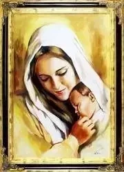 Maryja - Matka Boska z małym Jezusem - 75x105 cm - G16801