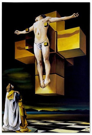 Obraz olejny - Salvador Dali - Ukrzyżowanie - 80x120 cm - G119371