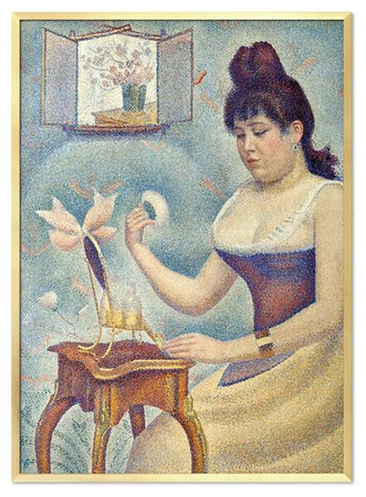 Obraz drukowany - Wielcy mistrzowie - Georges Seurat - Młoda kobieta pudrująca się - 53x73 cm - G113550