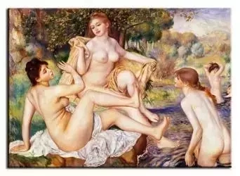 Pierre Auguste Renoir - Kąpiące się - 60x90 cm - G93498