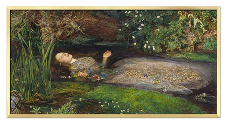 Obraz drukowany - Wielcy mistrzowie - John Everett Millais - Ofelia - 48x93 cm - G115680