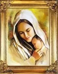 Maryja - Matka Boska z małym Jezusem - 40x50 cm - G01030