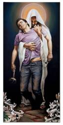 Obraz olejny - Religijne - 50x105 cm - G108266