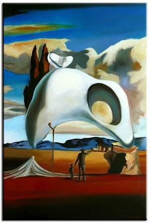 Salvador Dali - Atawistyczne ruiny po deszczu - 60x90 cm - G00354