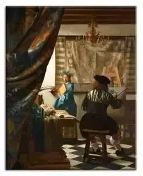 Jan Vermeer - Alegoria malarstwa - 40x50 cm - G92566