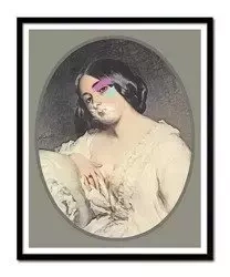 Franz Xaver Winterhalter - Portret Elisabeth cesarzowej Austrii - 43x53 cm - G101634