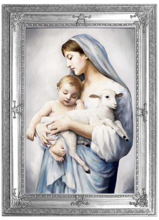 Obraz olejny - Obrazy Maryjne - Maria Matka z Jezusem - 111x151 cm - G119159