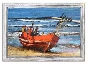 Marynistyka - Rybacki kuter - 75x105 cm - G98877