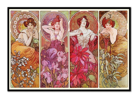 Alfons Mucha - Kwiaty - 63x93 cm - G102473