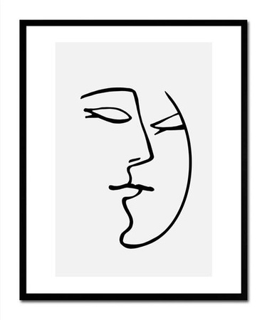 Dwa księżyce - 43x53 cm - G103874