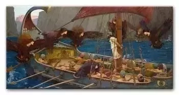 John William Waterhouse - Ulisses i syreny - 45x90 cm - G94803