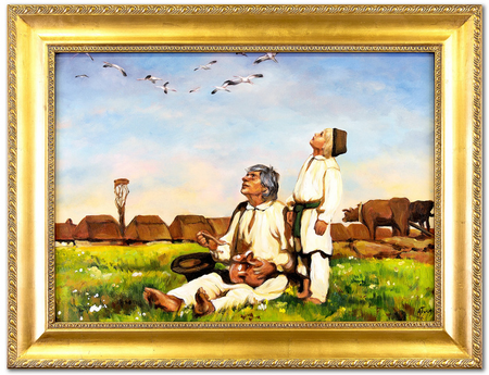 Józef Chełmoński - Bociany - 105x75cm - G94161