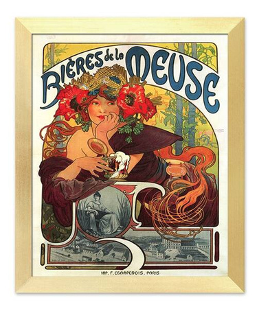 Alfons Mucha - Bières de la Meuse - 30x35 cm - G95174,