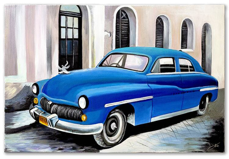 Obraz olejny - Automobile - 80x120 cm - G94760