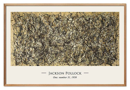 Obraz drukowany - Wielcy mistrzowie - Jackson Pollock - Numer 31 - 63x93 cm - G114465
