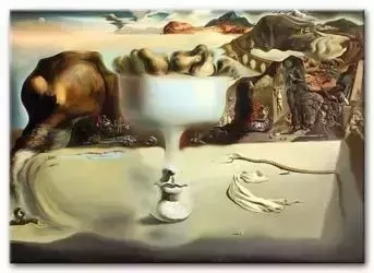 Salvador Dali - Wizerunek twarzy i owoców na plaży - 50x70 cm - G94753