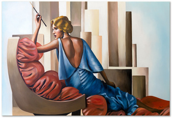 Obraz - Art Deco - 80x120cm - G118559