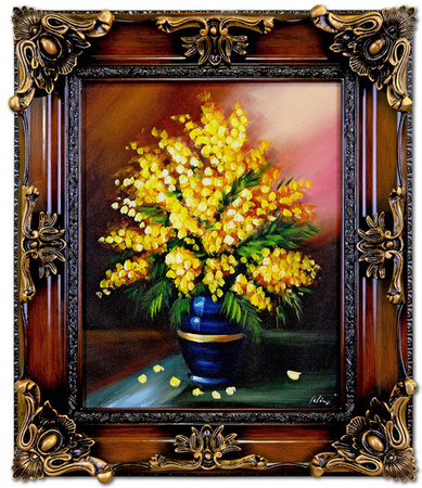 Obraz olejny - Bukiety mieszane - 60x70 cm - G118762