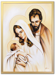 Obraz olejny - Religijne - Święta Rodzina - 53x73 cm - G105090
