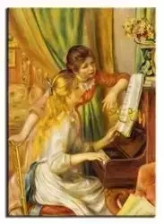 Pierre Auguste Renoir - Młode dziewczyny przy pianinie - 50x70 cm - G92544