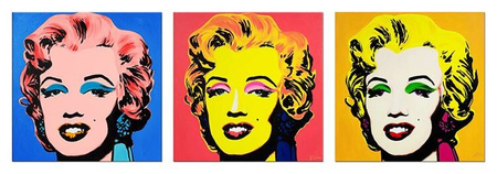 Obrazy olejne - Pop Art - 60x60 cm x3 - G105728