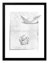 Łódka z papieru - 33x43 cm - G97844